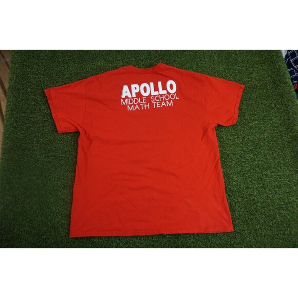 Math Team T-Shirt Mens XL Red Apollo Middle School Funny Graph Nerd Tee - Picture 3 of 8